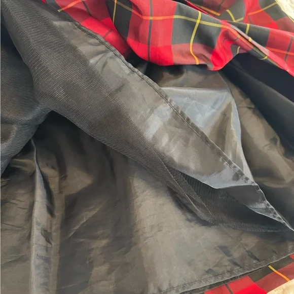 Ralph Lauren Holiday Christmas Dress Red Black Plaid 3T Party Dress - Picture 10 of 14